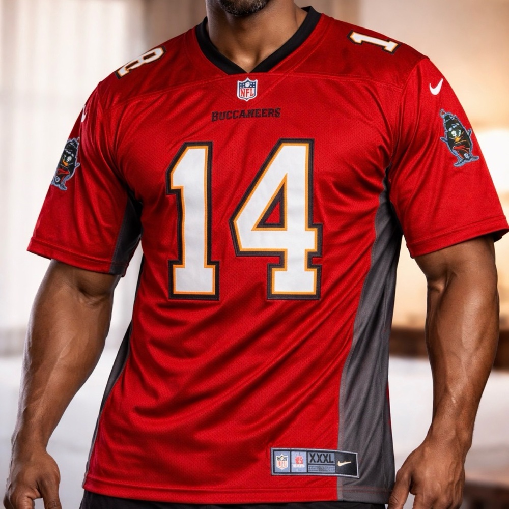 Nike Red‎ and Gray Tampa Bay Buccaneers #14 Men's Jersey